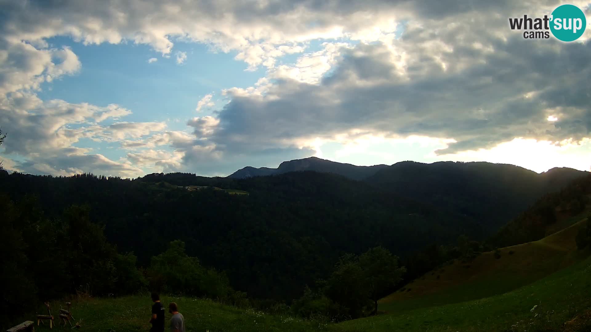 Webcam Brunarica Dražgoše – Live View of Ratitovec (1666 m)