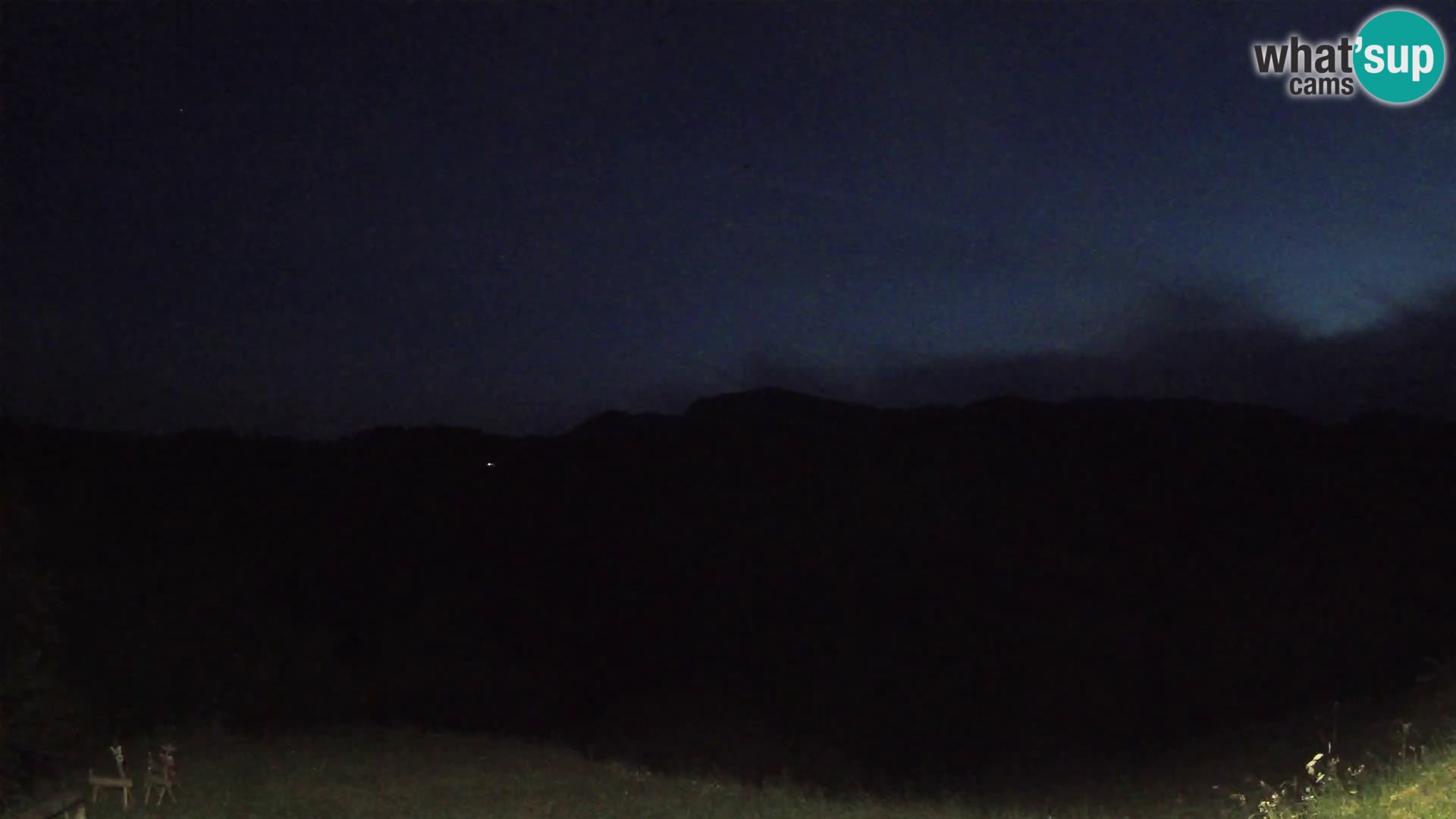 Webcam Brunarica Dražgoše – Vista live sul Ratitovec (1666 m)