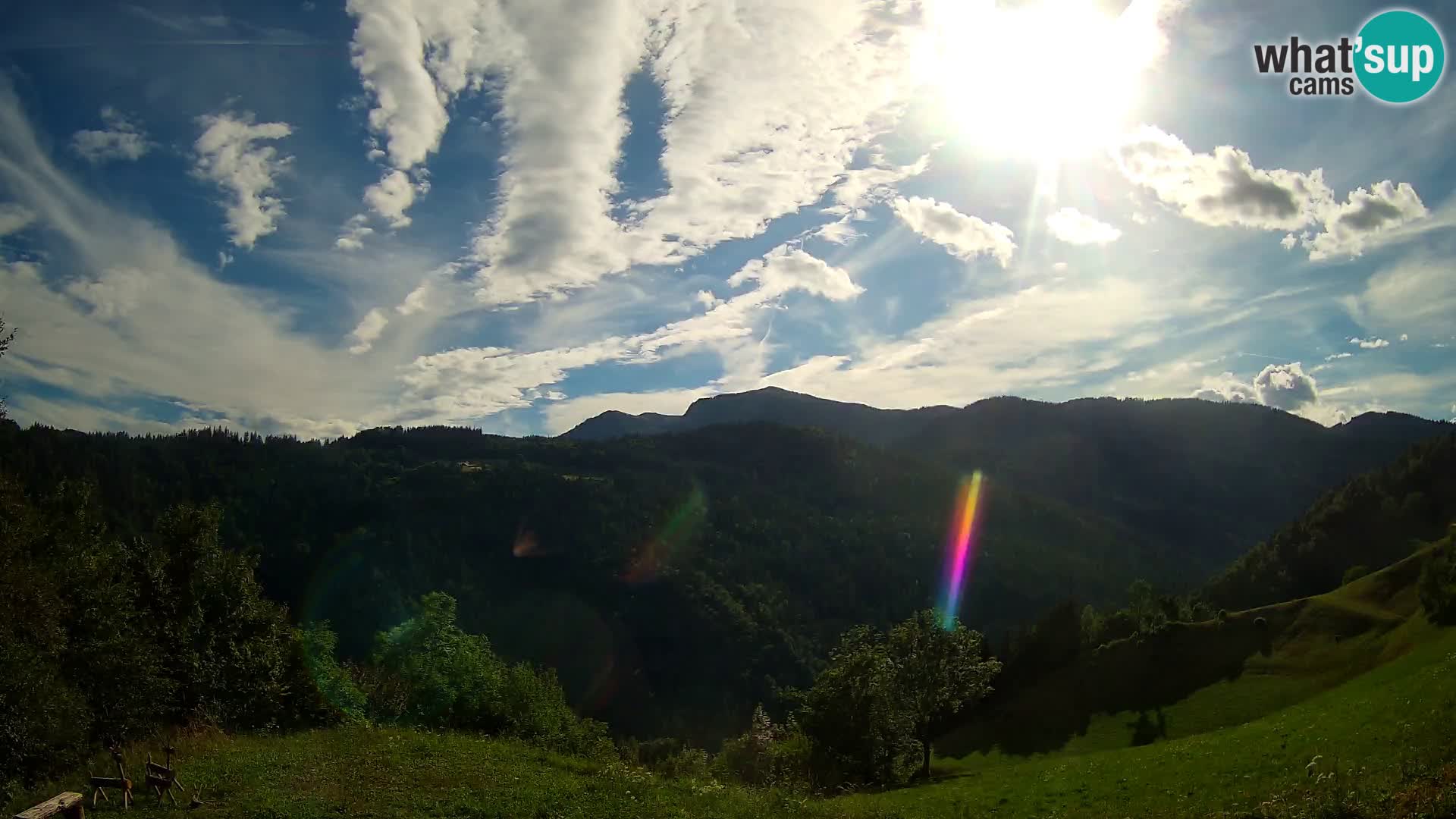 Web kamera Brunarica Dražgoše – Pogled uživo na Ratitovec (1666 m)