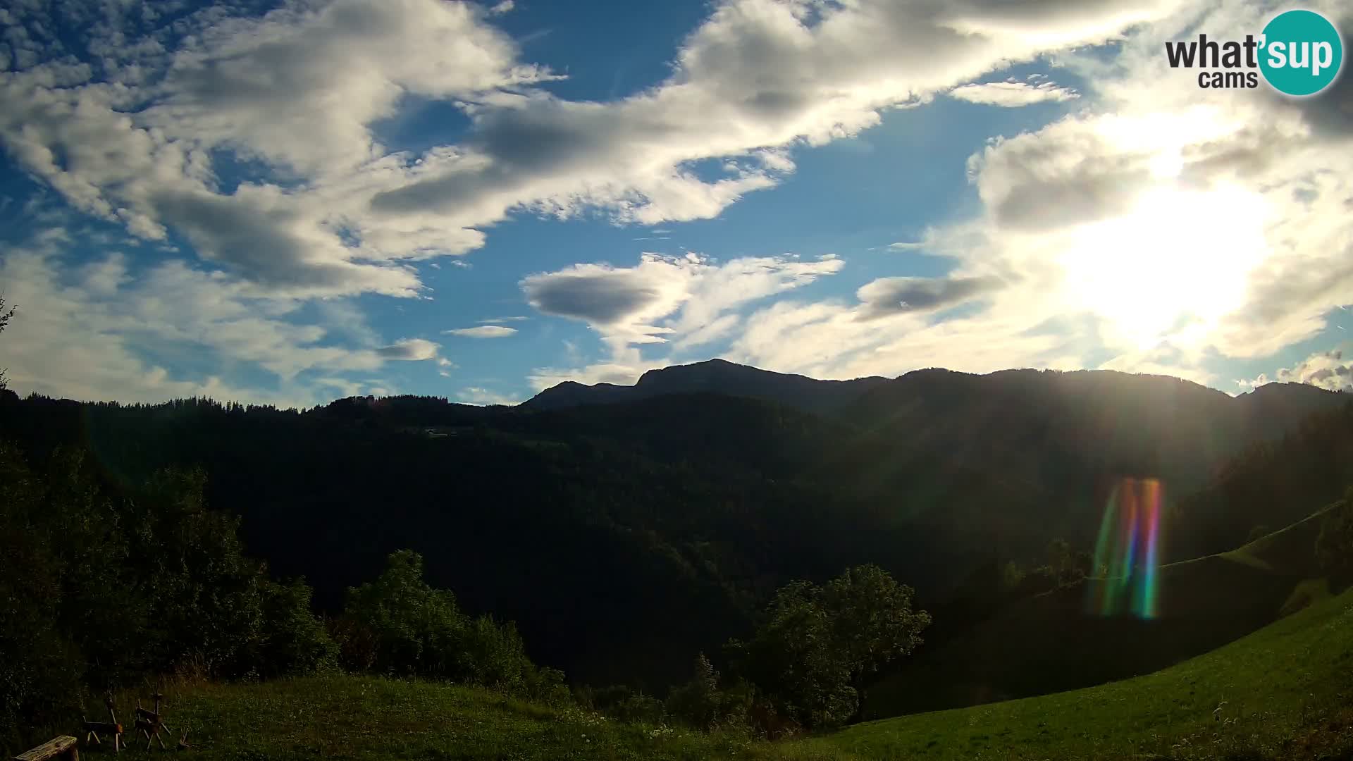 Web kamera Brunarica Dražgoše – Pogled uživo na Ratitovec (1666 m)