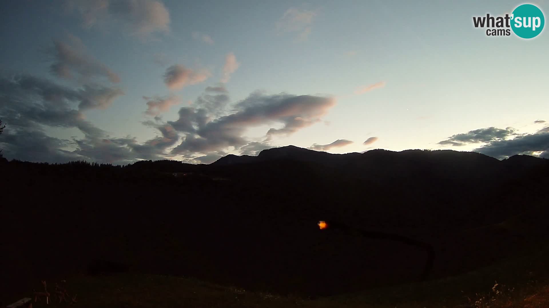 Webcam Brunarica Dražgoše – Live View of Ratitovec (1666 m)
