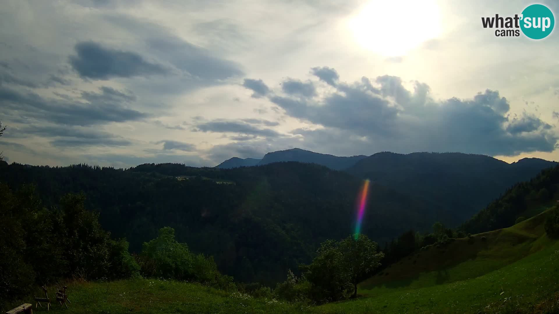 Webcam Brunarica Dražgoše – Live View of Ratitovec (1666 m)