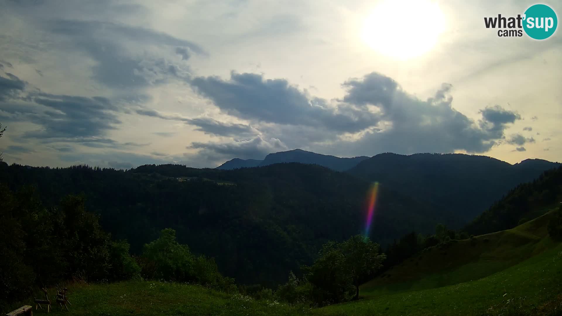 Webcam Brunarica Dražgoše – Live View of Ratitovec (1666 m)