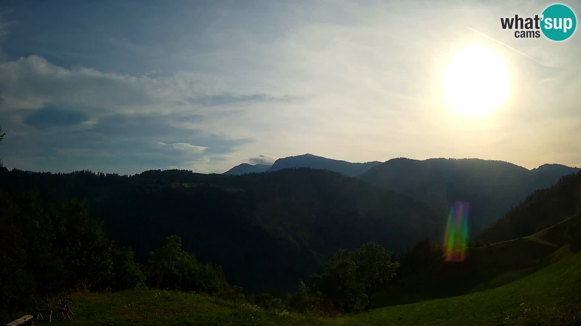 Webcam Brunarica Dražgoše – Vista live sul Ratitovec (1666 m)