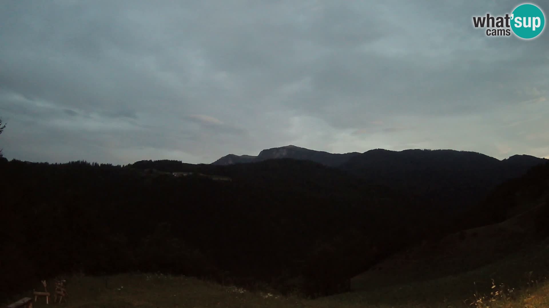 Web kamera Brunarica Dražgoše – Pogled uživo na Ratitovec (1666 m)