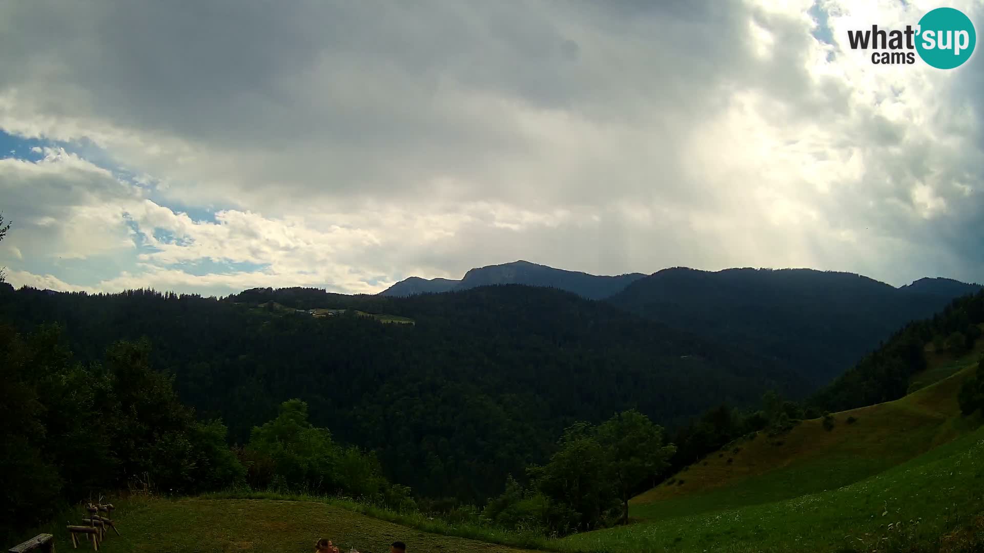 Webcam Brunarica Dražgoše – Live View of Ratitovec (1666 m)