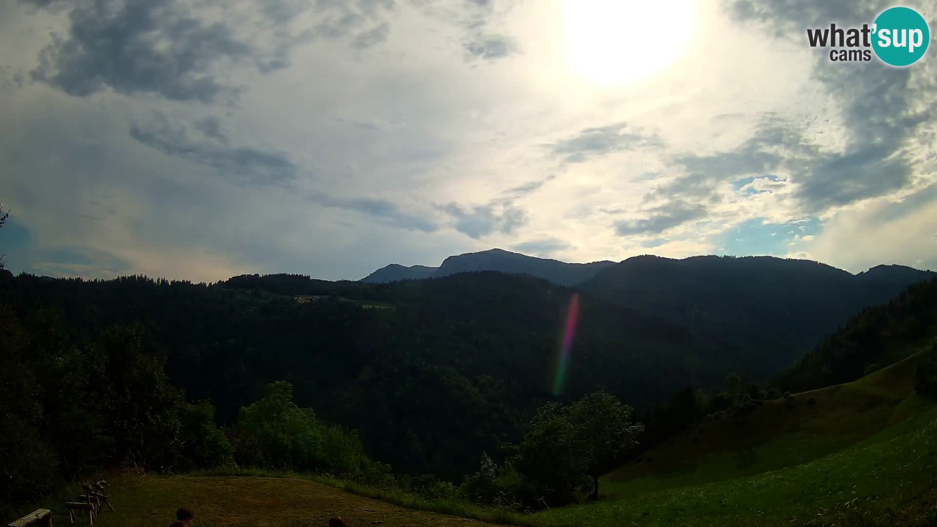 Webcam Brunarica Dražgoše – Live View of Ratitovec (1666 m)