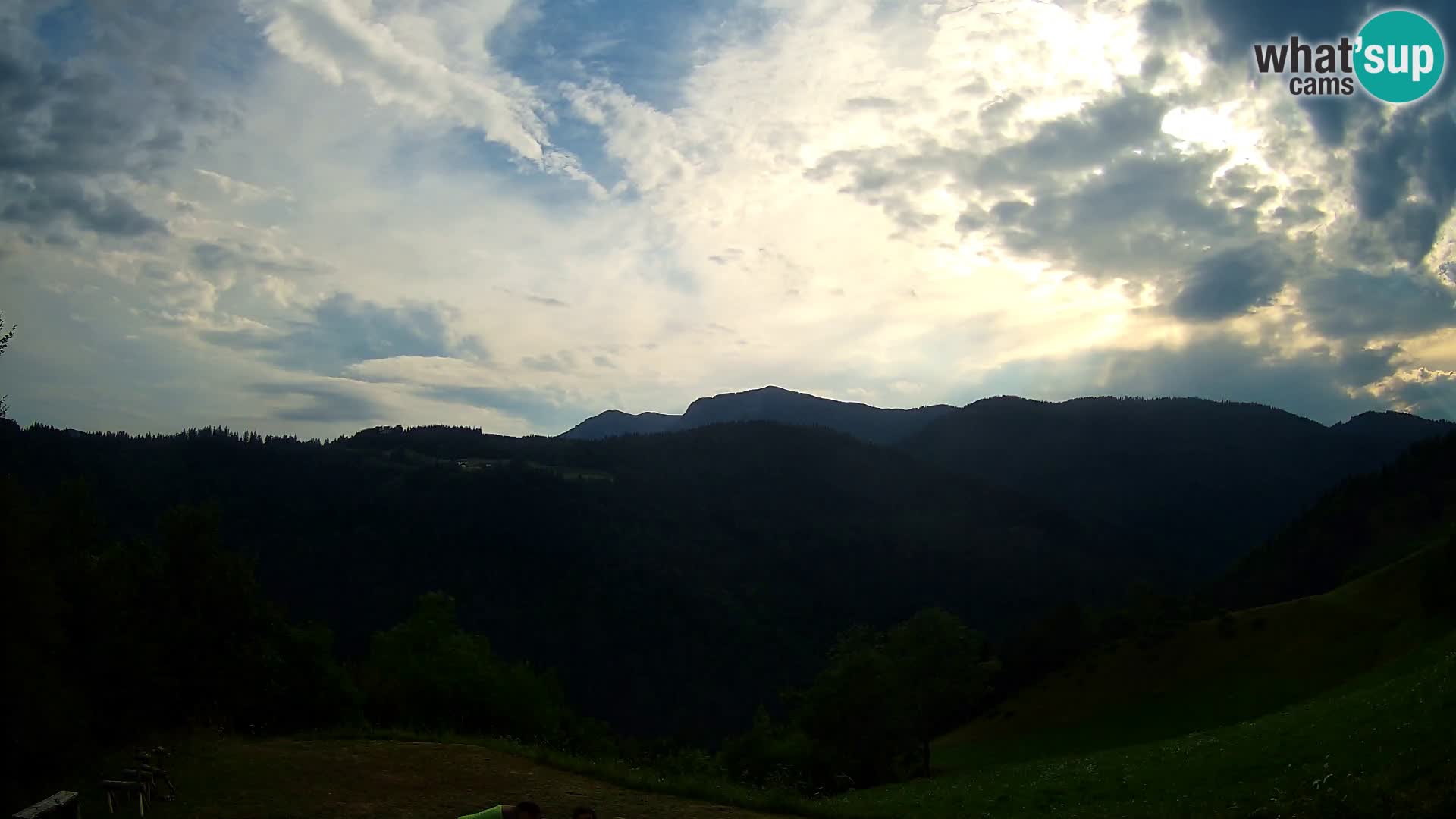 Webcam Brunarica Dražgoše – Vista live sul Ratitovec (1666 m)