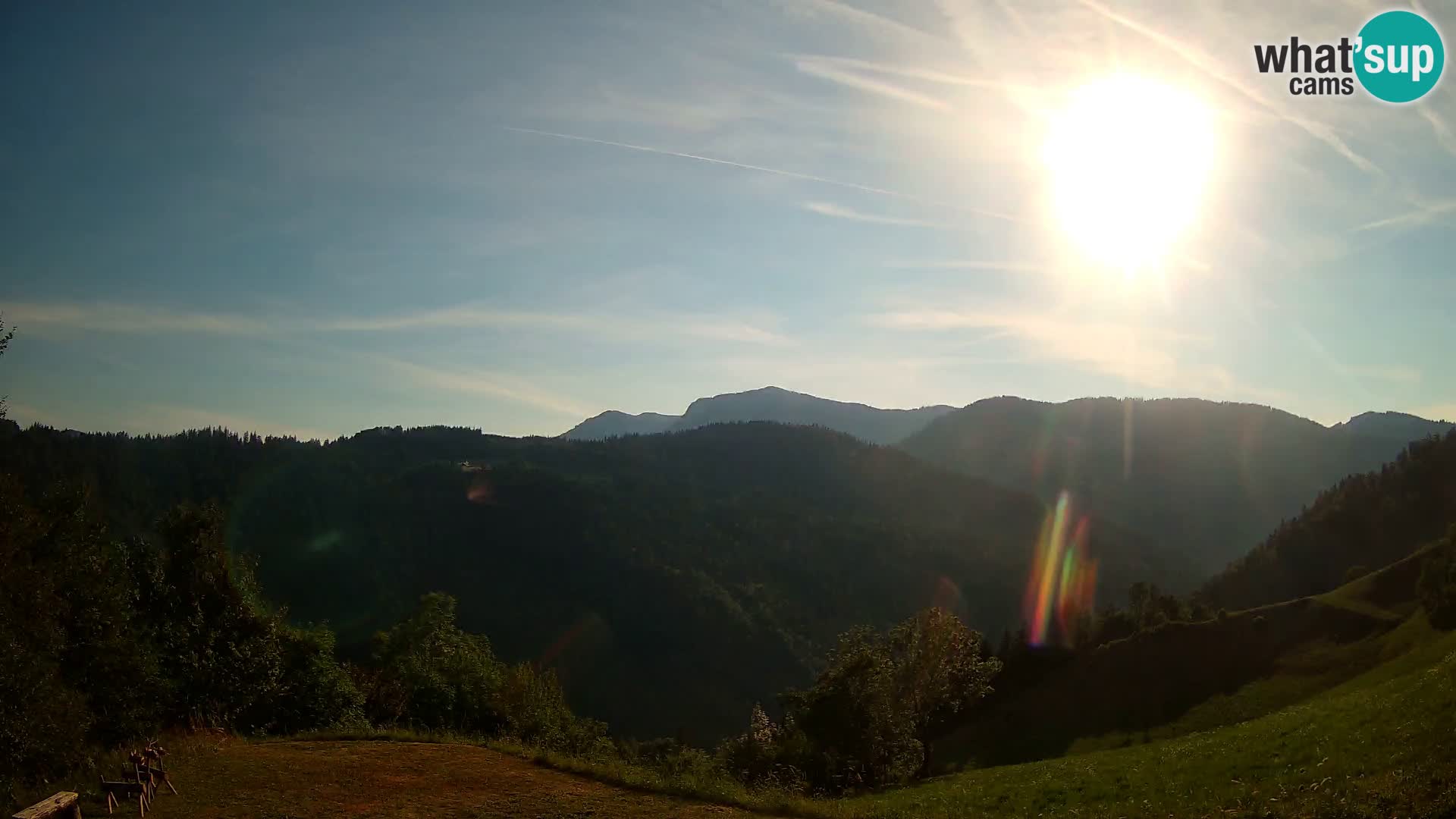 Spletna kamera Brunarica Dražgoše – Pogled v živo na Ratitovec (1666 m)