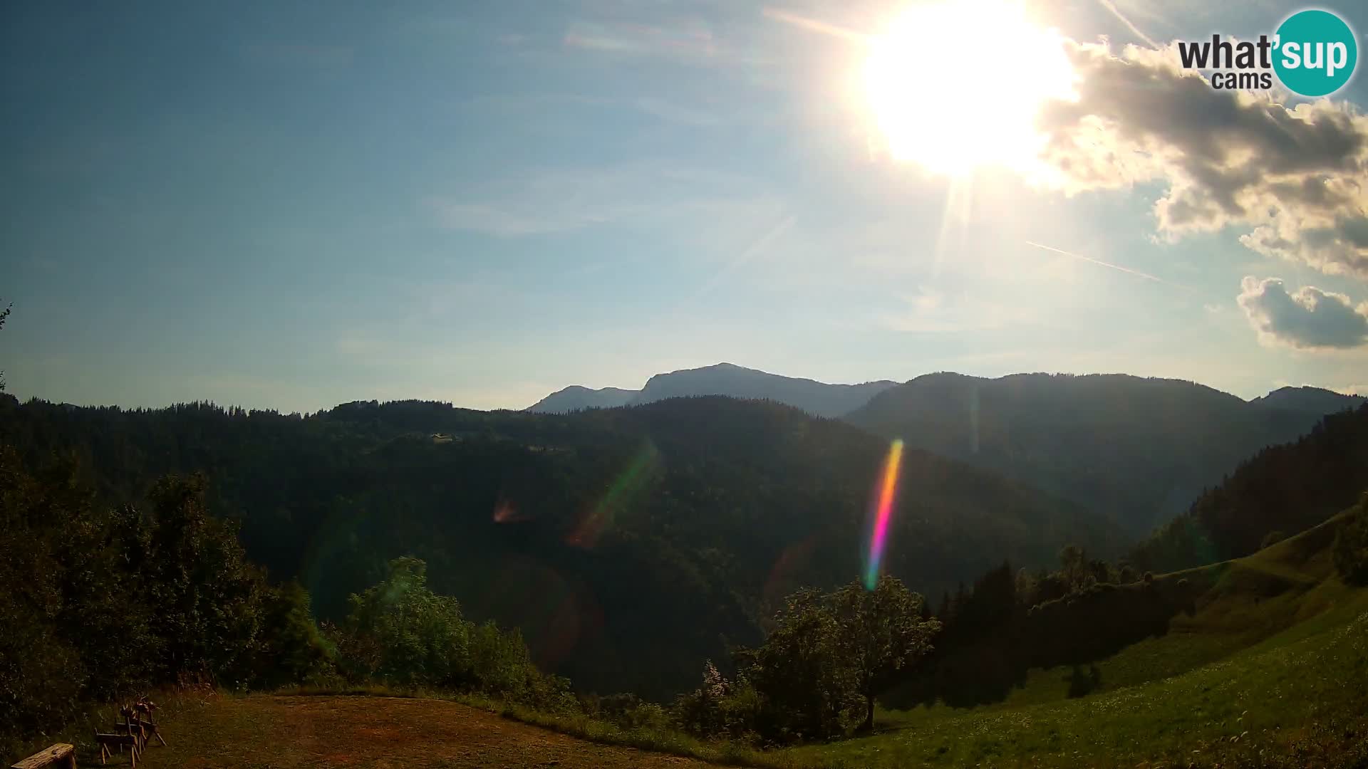 Webcam Brunarica Dražgoše – Liveblick auf Ratitovec (1666 m)