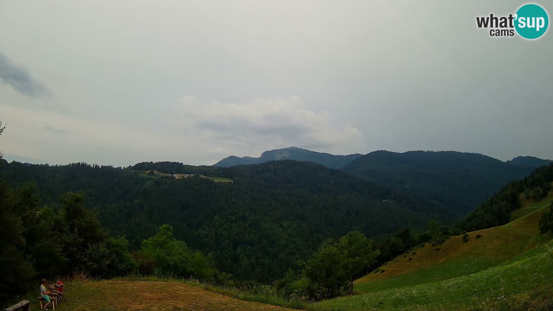 Webcam Brunarica Dražgoše – Live View of Ratitovec (1666 m)