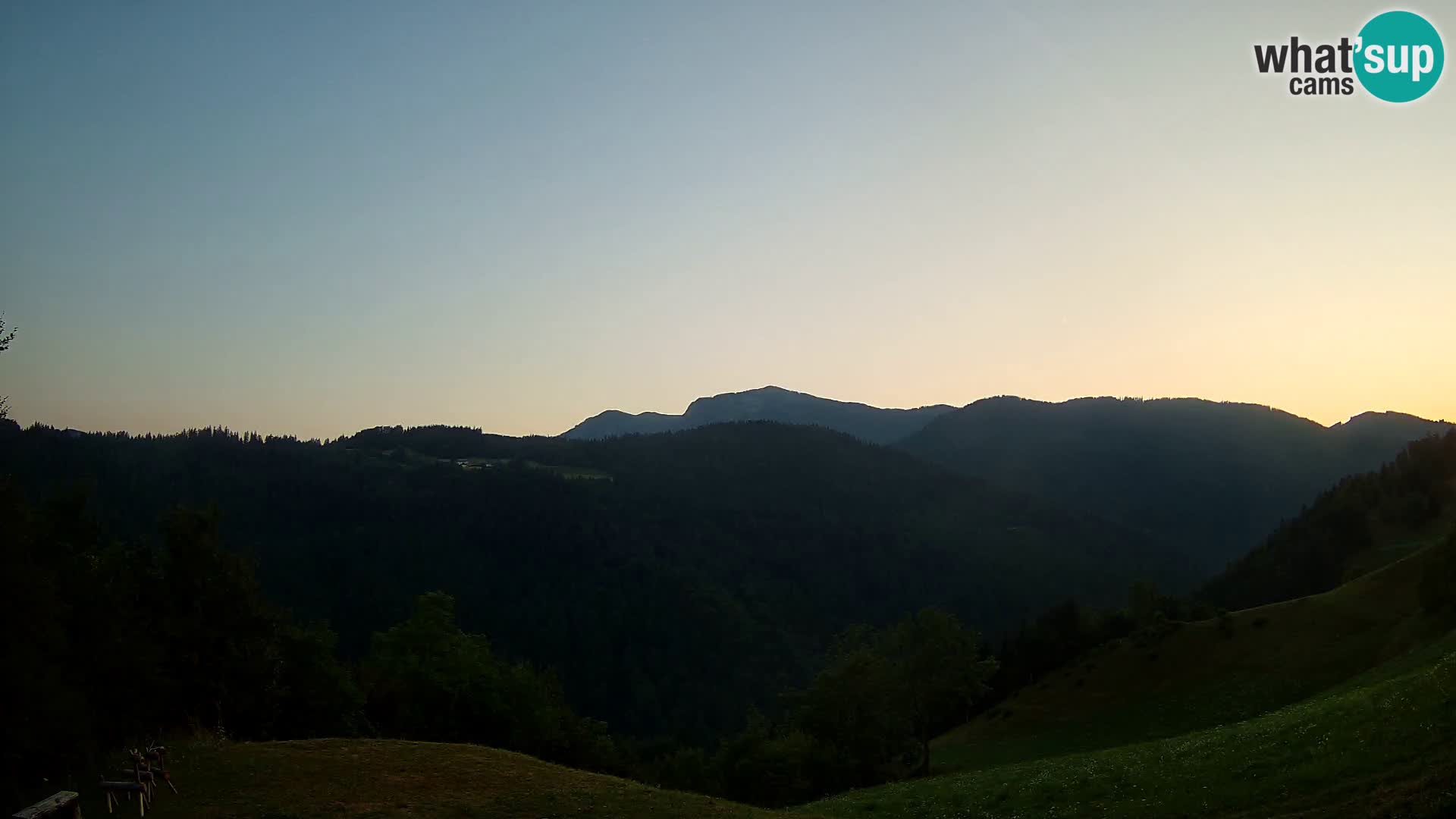 Webcam Brunarica Dražgoše – Live View of Ratitovec (1666 m)