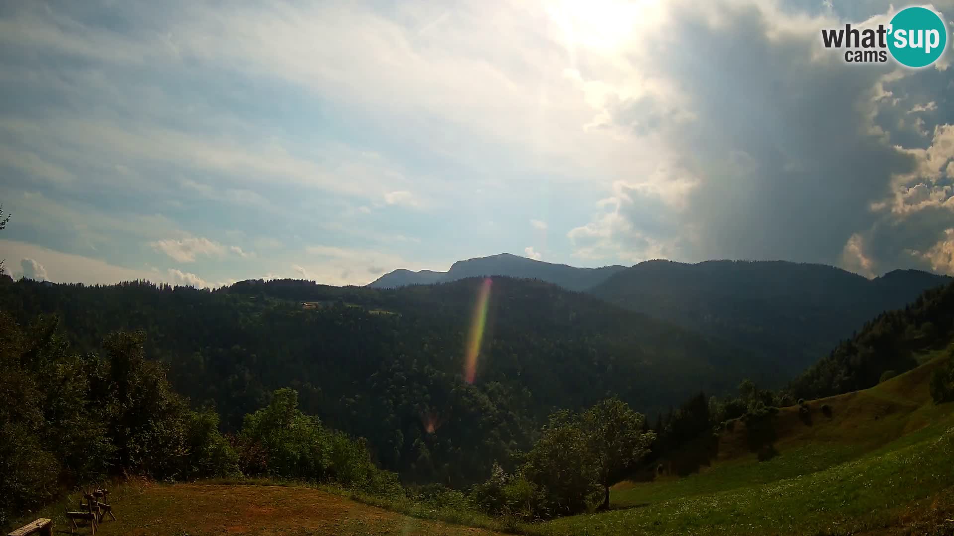 Webcam Brunarica Dražgoše – Live View of Ratitovec (1666 m)