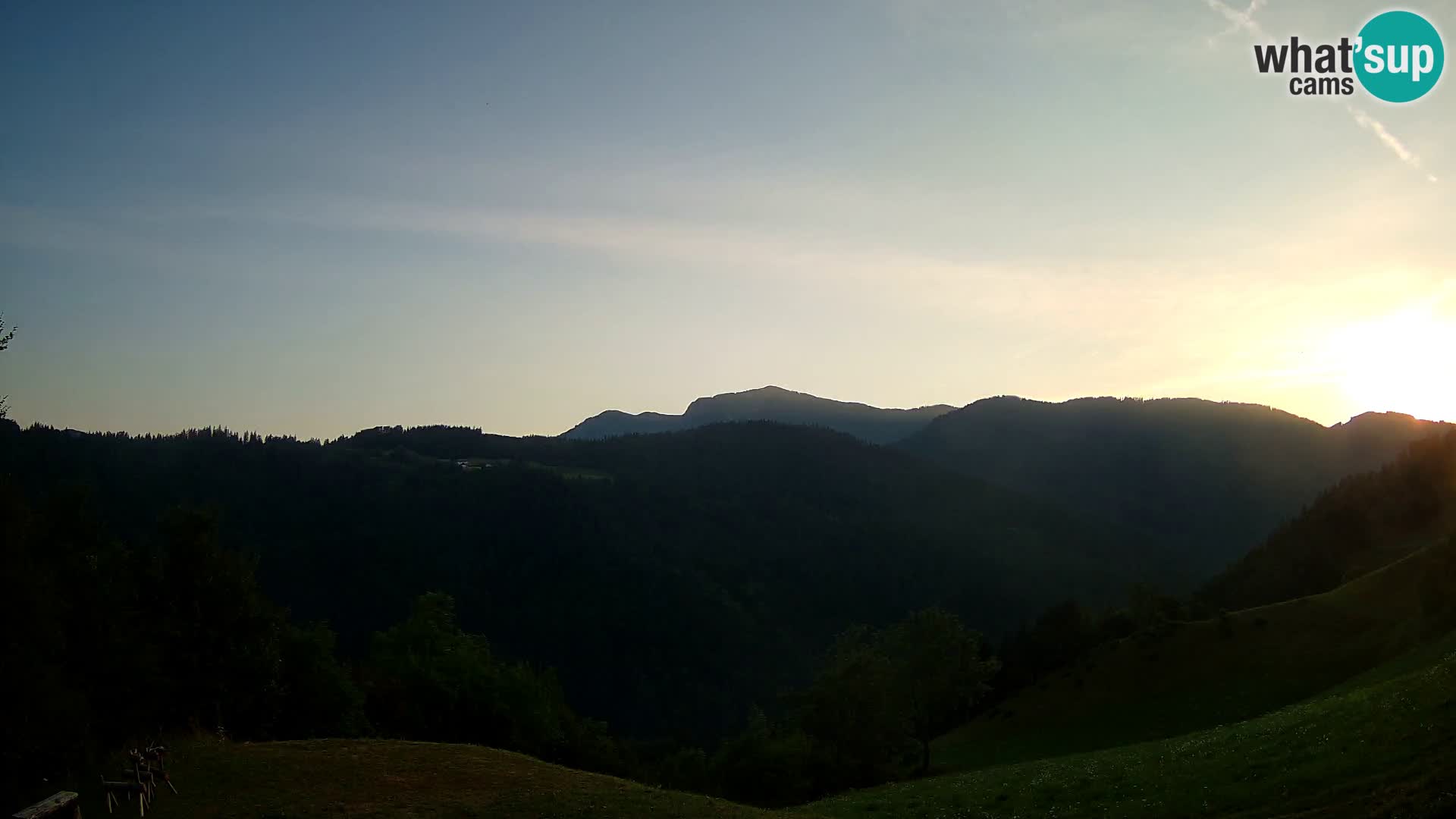 Webcam Brunarica Dražgoše – Live View of Ratitovec (1666 m)