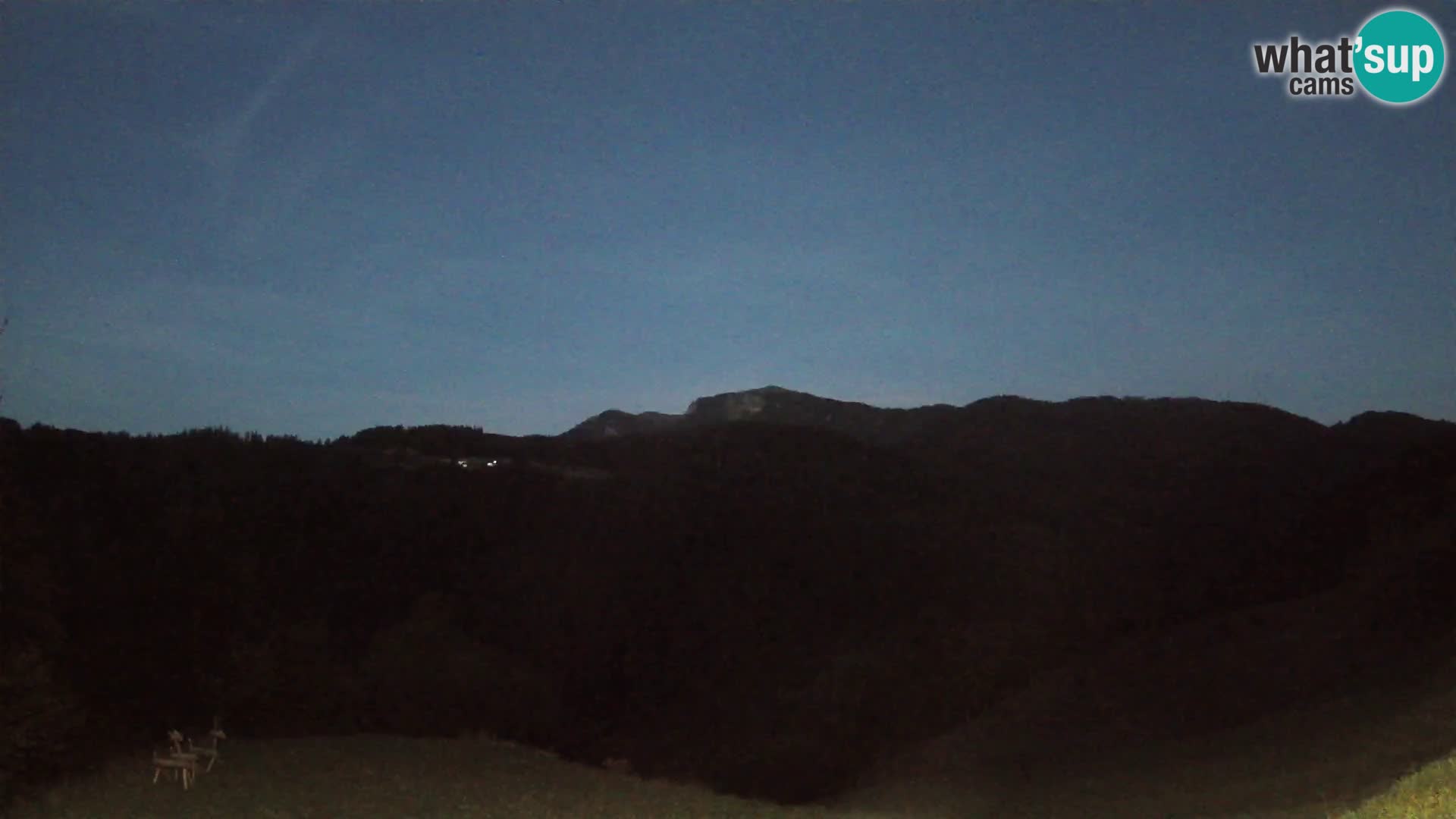 Webcam Brunarica Dražgoše – Live View of Ratitovec (1666 m)