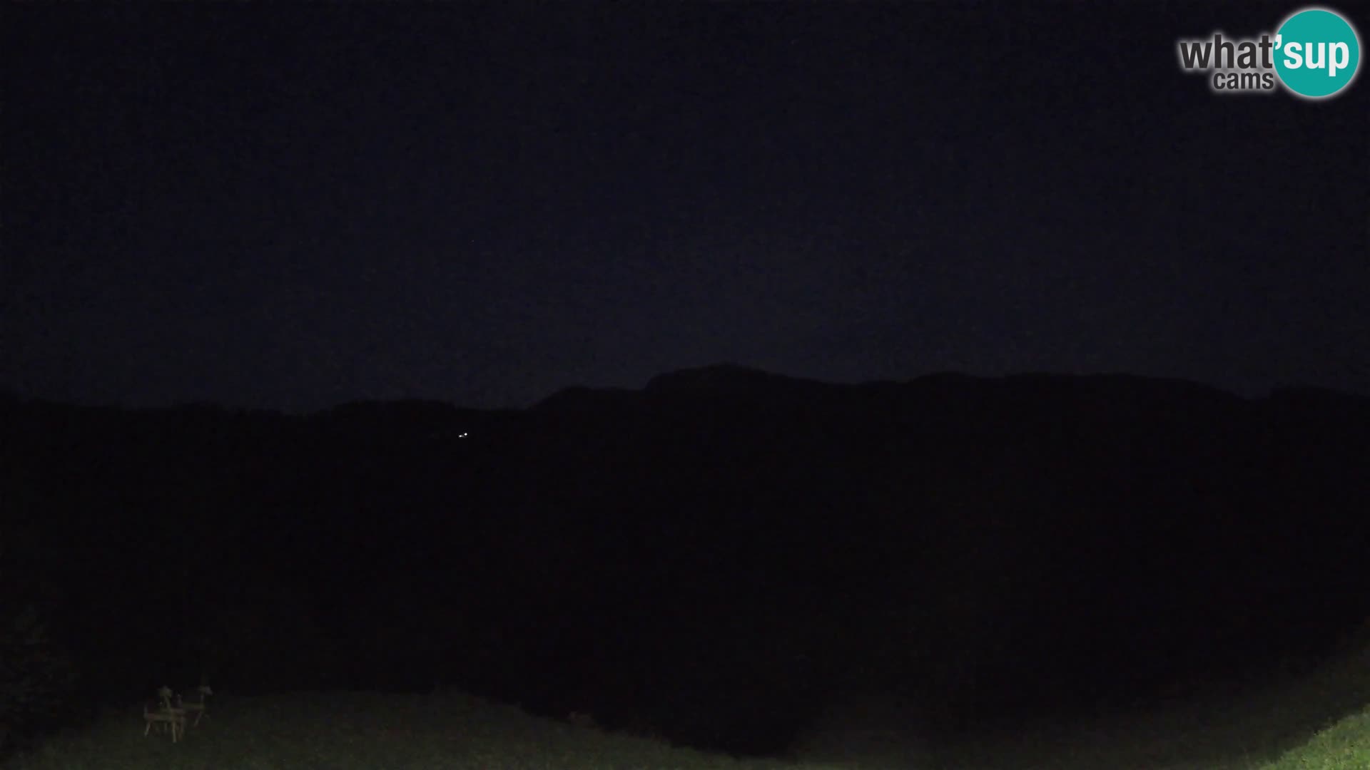 Webcam Brunarica Dražgoše – Vista live sul Ratitovec (1666 m)