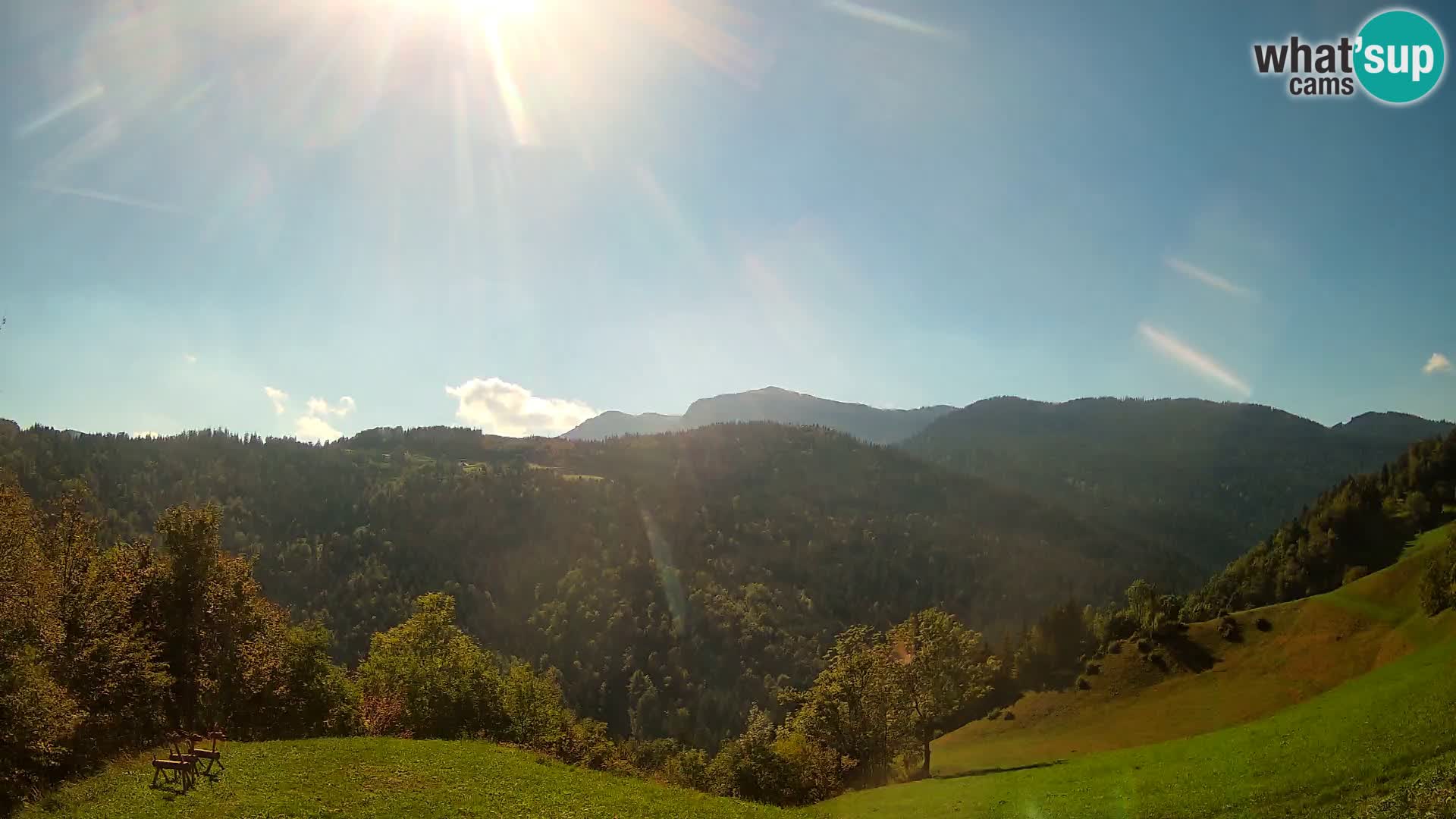 Web kamera Brunarica Dražgoše – Pogled uživo na Ratitovec (1666 m)