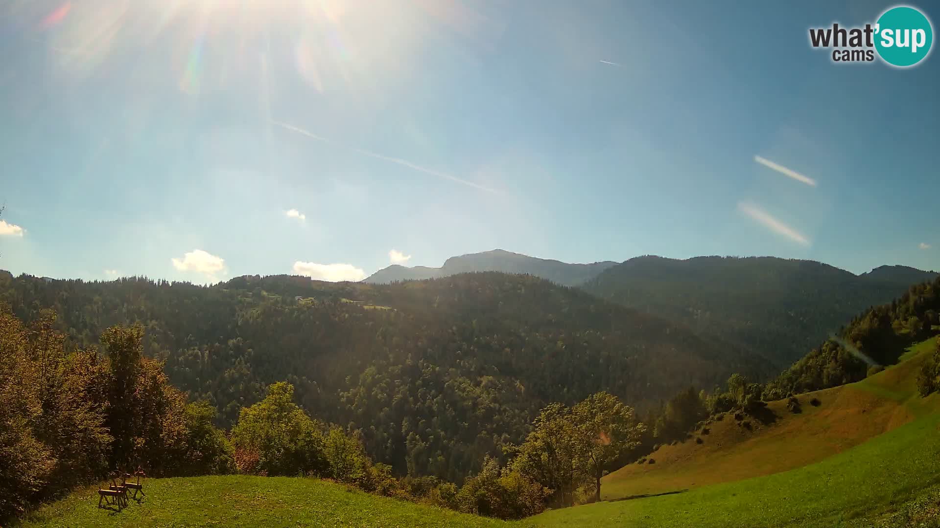 Web kamera Brunarica Dražgoše – Pogled uživo na Ratitovec (1666 m)