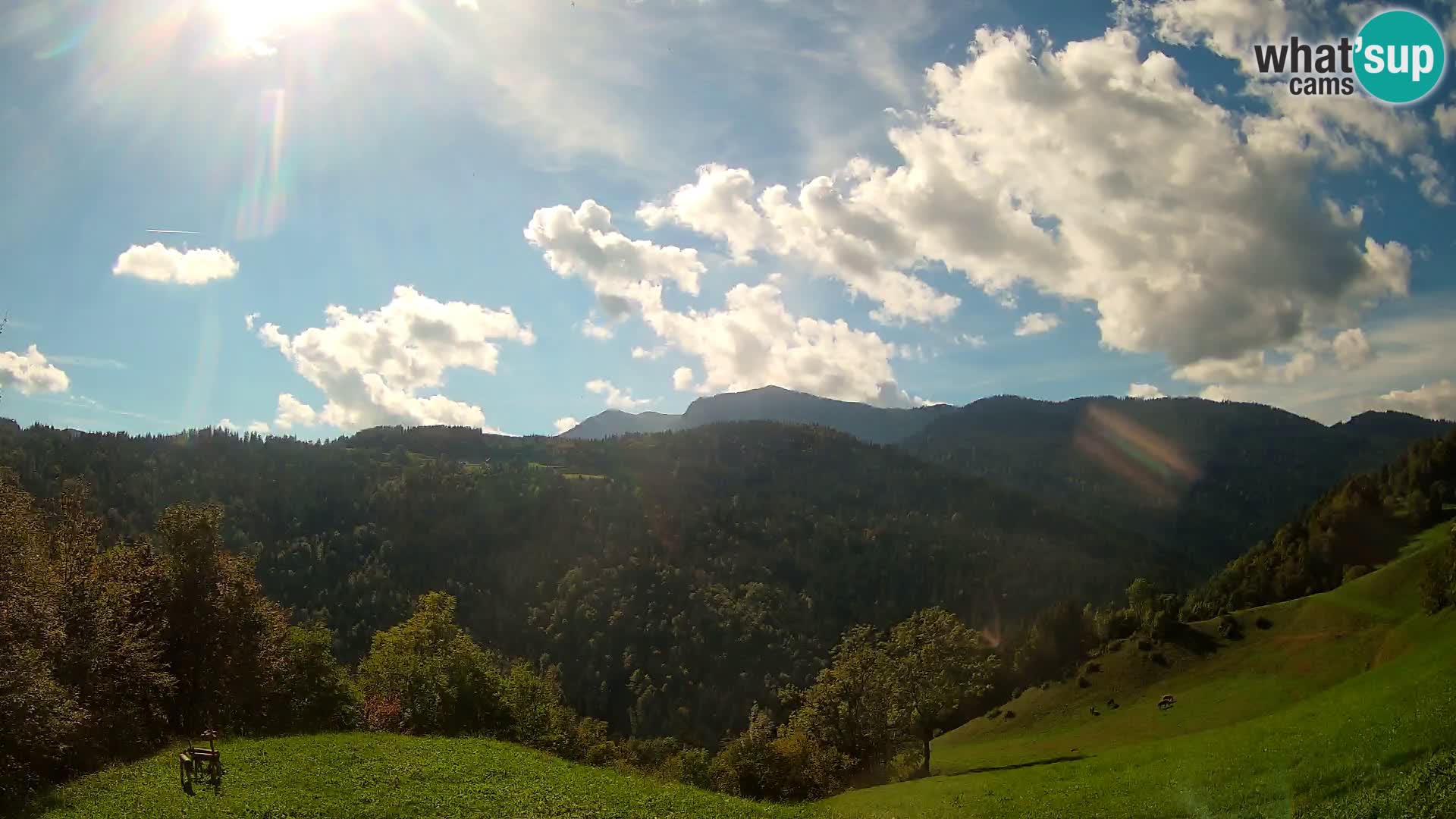 Webcam Brunarica Dražgoše – Vista live sul Ratitovec (1666 m)