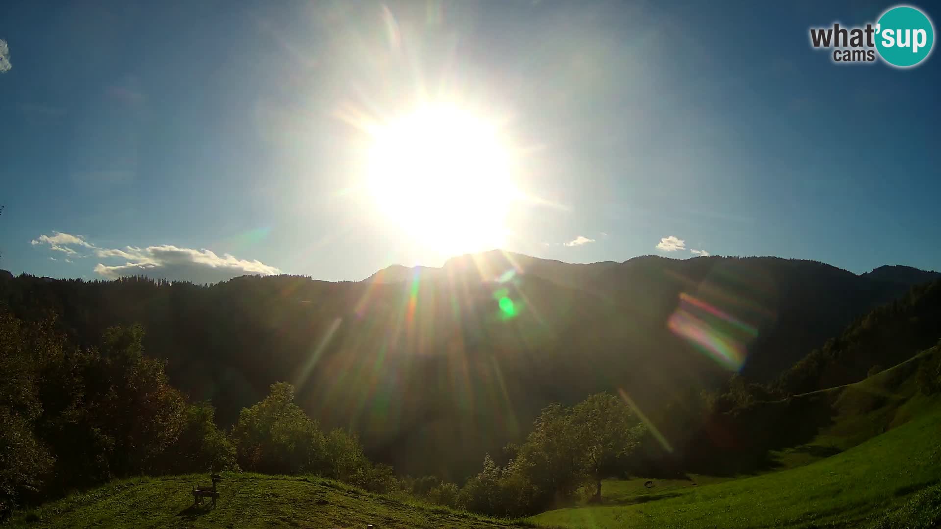 Webcam Brunarica Dražgoše – Live View of Ratitovec (1666 m)