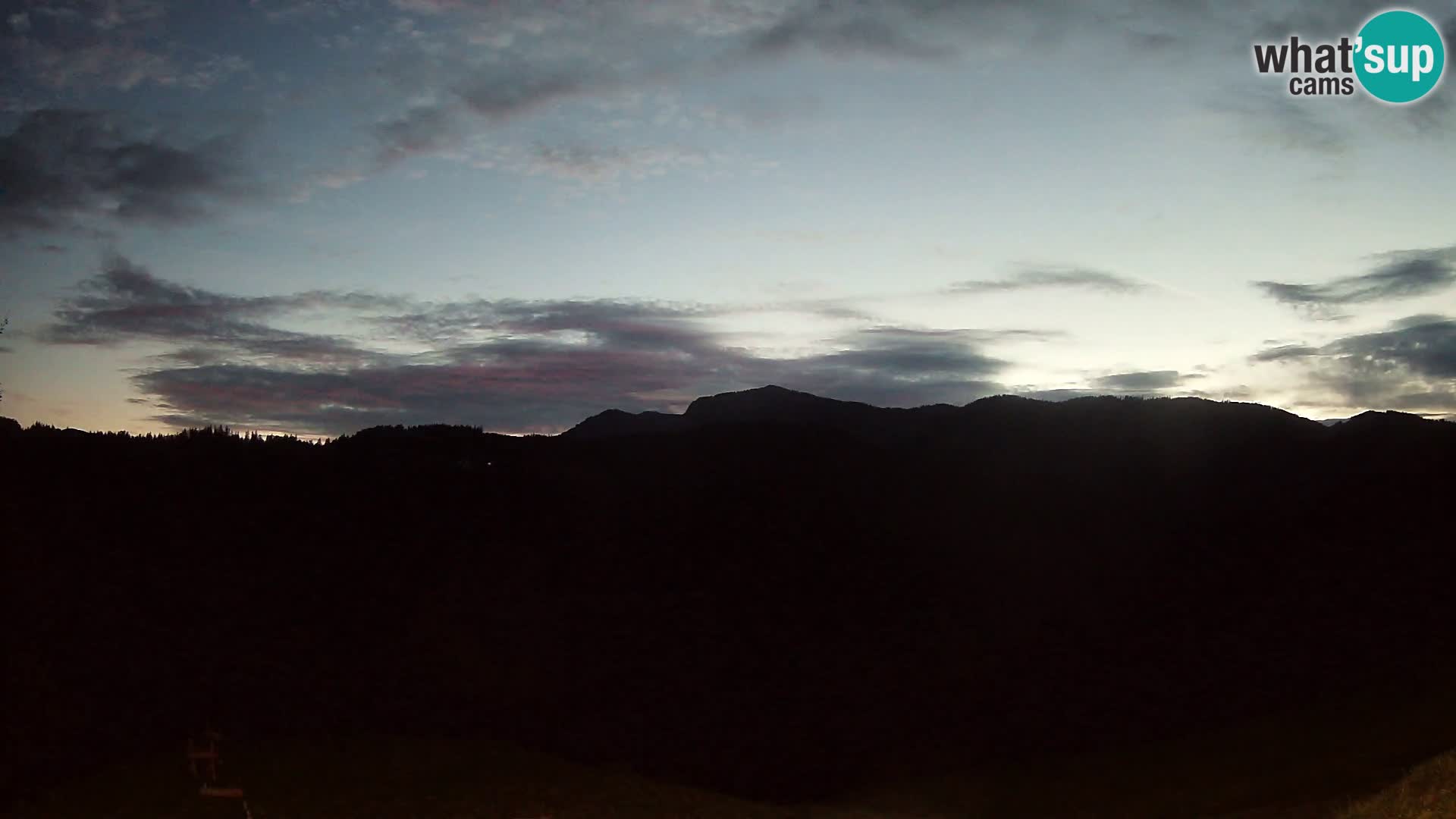 Webcam Brunarica Dražgoše – Live View of Ratitovec (1666 m)