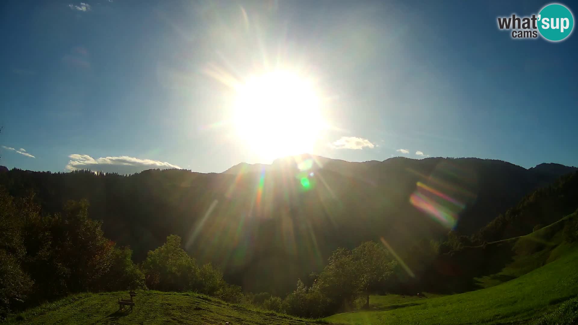 Webcam Brunarica Dražgoše – Live View of Ratitovec (1666 m)