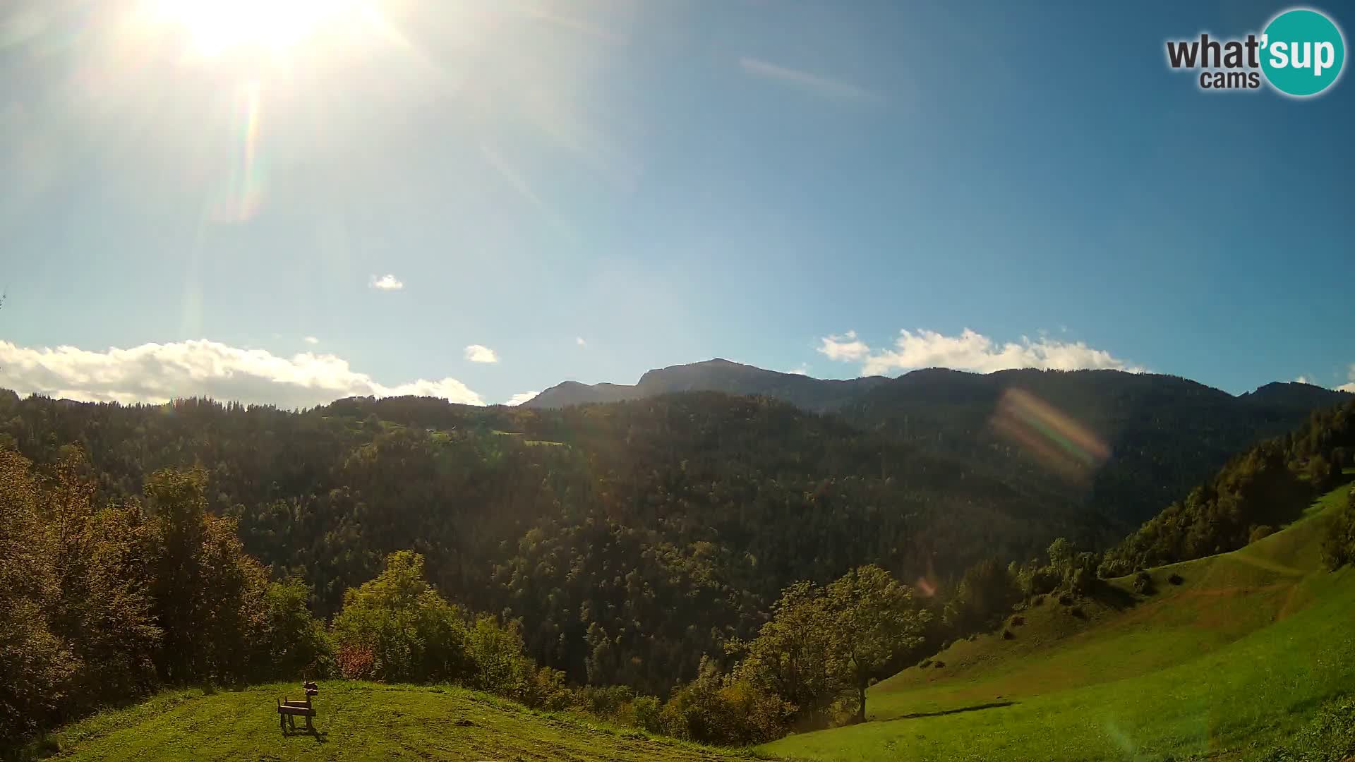 Webcam Brunarica Dražgoše – Live View of Ratitovec (1666 m)