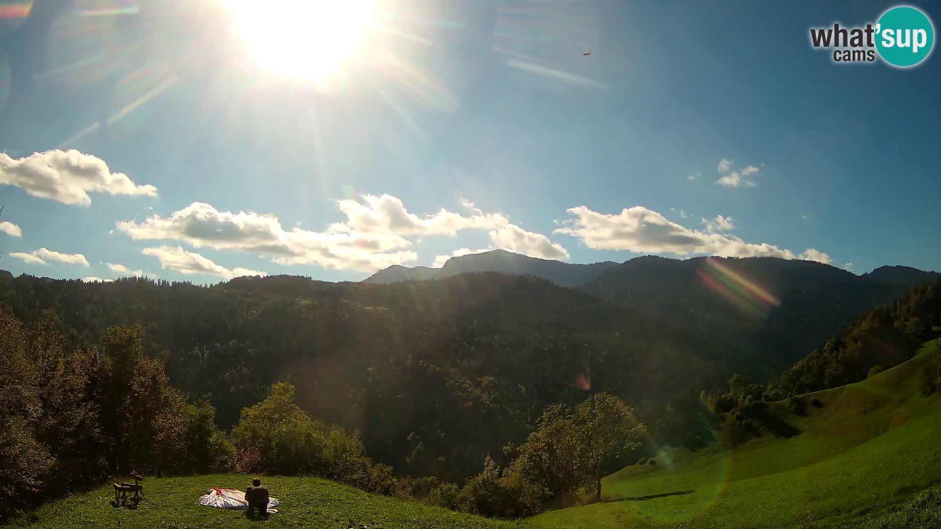 Webcam Brunarica Dražgoše – Vista live sul Ratitovec (1666 m)