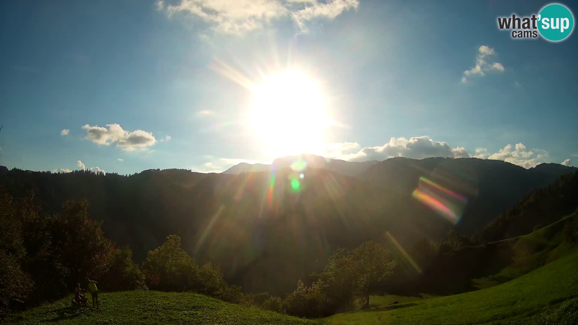 Webcam Brunarica Dražgoše – Live View of Ratitovec (1666 m)
