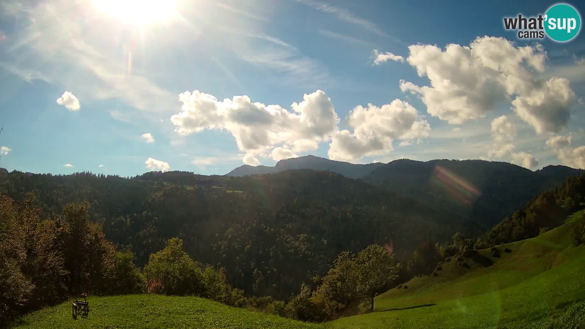 Webcam Brunarica Dražgoše – Vista live sul Ratitovec (1666 m)