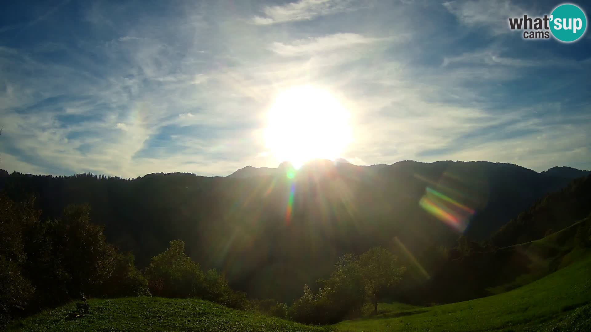 Webcam Brunarica Dražgoše – Live View of Ratitovec (1666 m)
