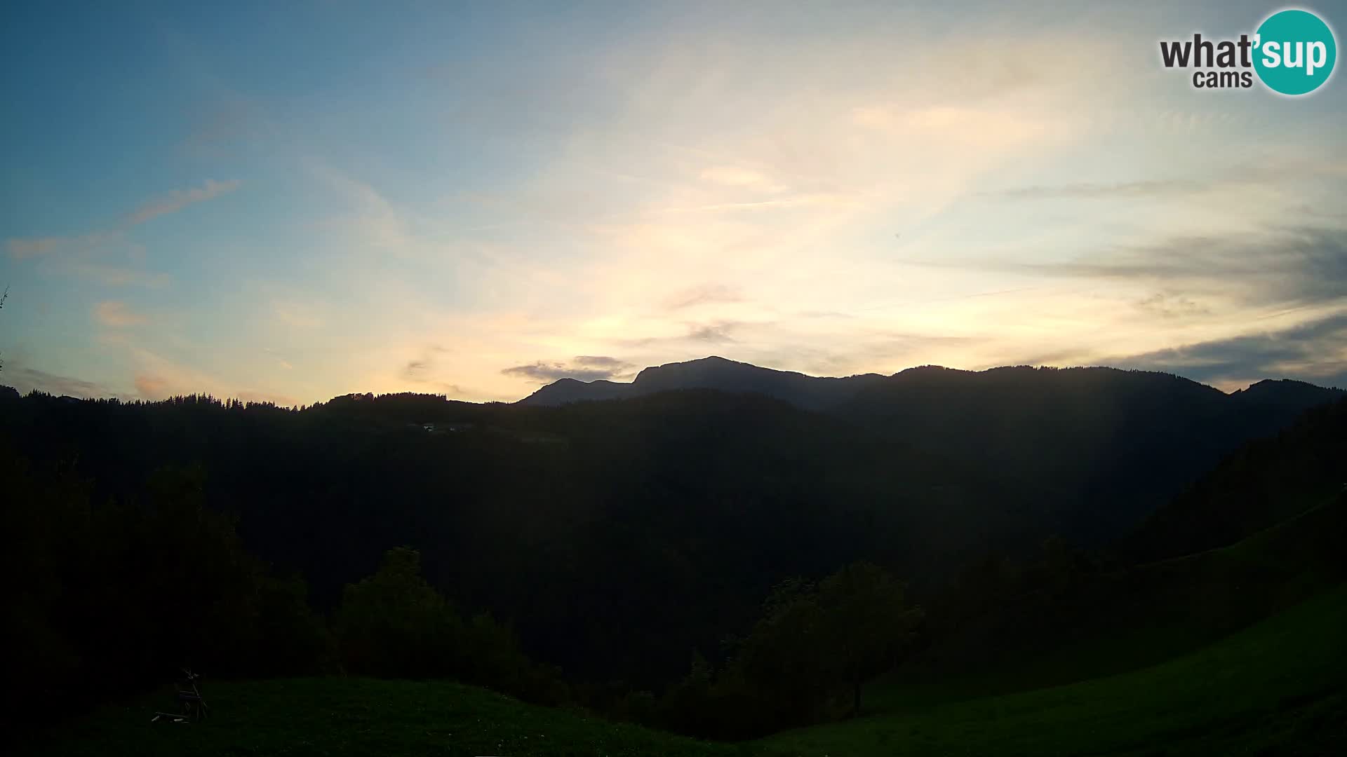 Webcam Brunarica Dražgoše – Vista live sul Ratitovec (1666 m)
