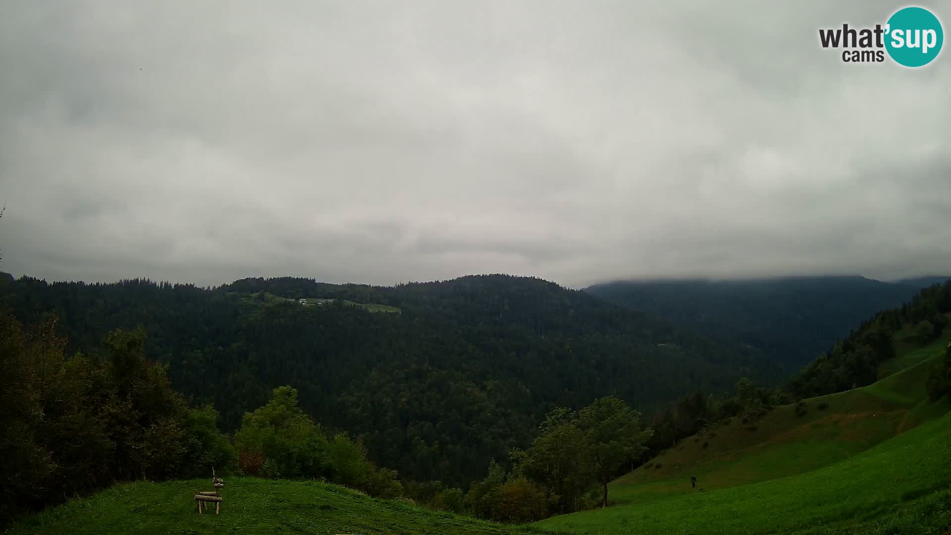 Webcam Brunarica Dražgoše – Live View of Ratitovec (1666 m)